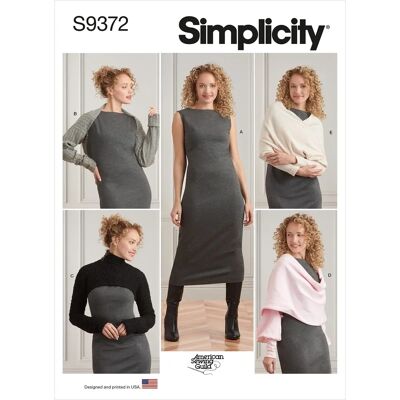 Patron de Couture Simplicity S9372 Robe et Shrug Patron de Couture Simplicity S9372 Robe et Shrug