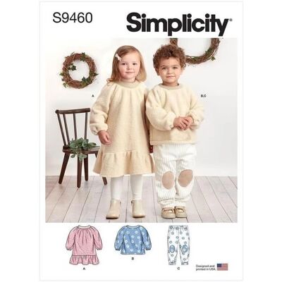 Patron Simplicity Vêtements Bébé & Enfants - Facile - 9460 - Publicité Patron Simplicity Vêtements Bébé & Enfants - Facile - 9460 - Publicité