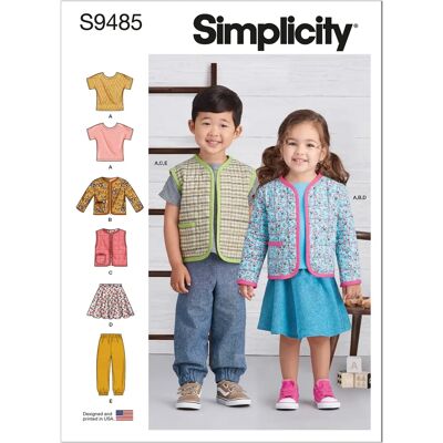 Simplicity S9485 - Patron de couture pour vêtements de bébé Simplicity S9485 - Patron de couture pour vêtements de bébé