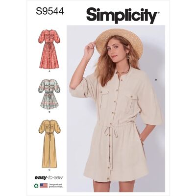 Patron Simplicity S9544 Robe Combinaison Couture - Publicité Patron Simplicity S9544 Robe Combinaison Couture - Publicité