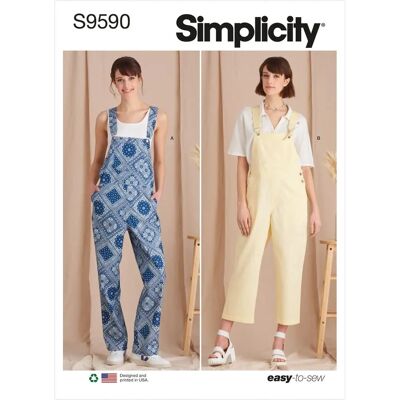 Patron de couture pour salopette femme Simplicity - Patron de salopette - Publicité Patron de couture pour salopette femme Simplicity - Patron de salopette - Publicité