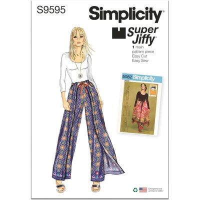Modèle de pantalons vintage de Simplicity - Taille unique - Publicité Modèle de pantalons vintage de Simplicity - Taille unique - Publicité