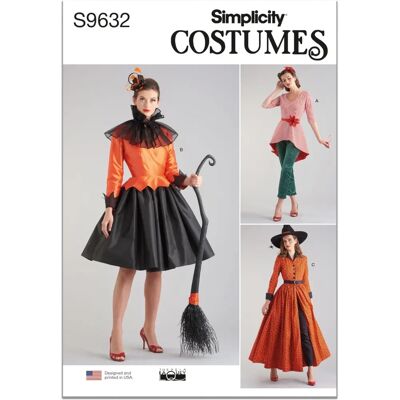 Simplicity Misses' Halloween Costumes Sewing Pattern - Dress, Coat, Tunic, Cape Simplicity Misses' Halloween Costumes Sewing Pattern - Dress, Coat, Tunic, Cape