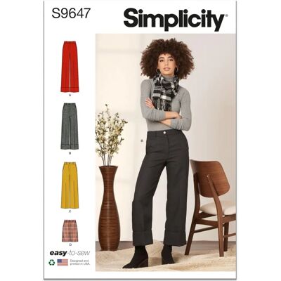 Patron Simplicity S9647 - Pantalons et Short - Tailles 6-14 Patron Simplicity S9647 - Pantalons et Short - Tailles 6-14