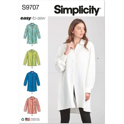 Patron Simplicity 9707 D5 - Hauts, Chemises Patron Simplicity 9707 D5 - Hauts, Chemises