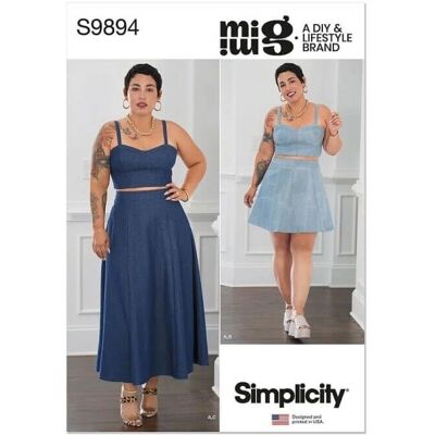 Simplicity - S9894 - Top corset - Jupe - Sewing Pattern Simplicity - S9894 - Top corset - Jupe - Sewing Pattern