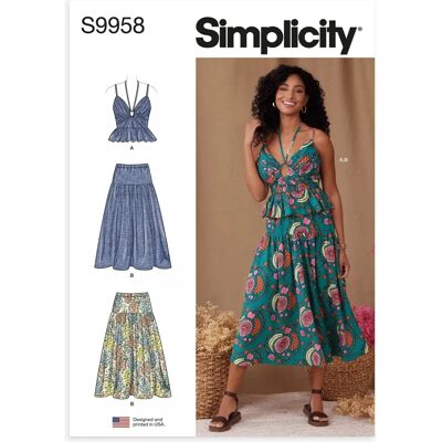 Simplicity - S9958 - Haut Peplum - Patron de couture Simplicity - S9958 - Haut Peplum - Patron de couture