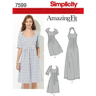 Simplicity Patron de couture pour robes femmes et plus - Patron de couture - Publicité Simplicity Patron de couture pour robes femmes et plus - Patron de couture - Publicité