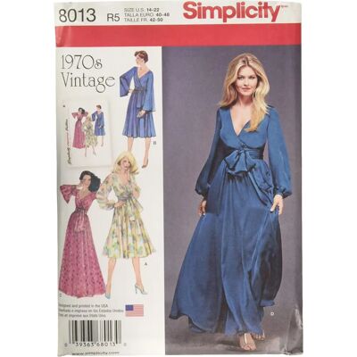 Simplicity Einfachheit Schnittmuster 8013 - Patron de couture - Publicité Simplicity Einfachheit Schnittmuster 8013 - Patron de couture - Publicité