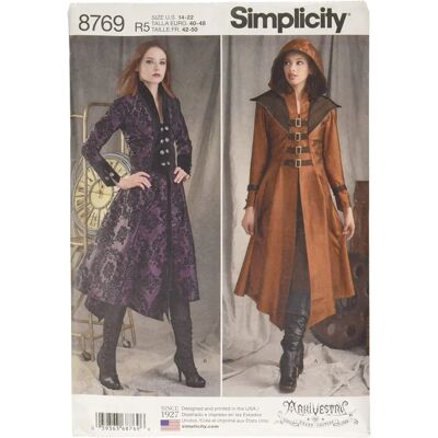 Simplicity Modell 8769 Lång Cosplayrock Simplicity Modell 8769 Lång Cosplayrock
