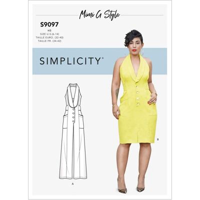 Simplicity S9097 Dress & Jumpsuit Pattern - Misses Simplicity S9097 Dress & Jumpsuit Pattern - Misses
