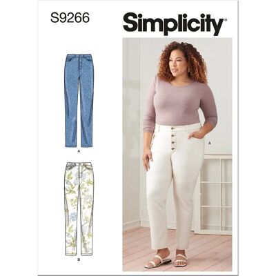 Modèle de Jeans Vintage Grande Taille Simplicity - Patron de Couture Modèle de Jeans Vintage Grande Taille Simplicity - Patron de Couture