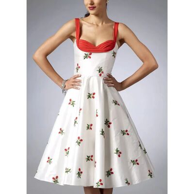 Modèle de robe Simplicity S9284 - Coutures princesse, Jupe évasée, Bretelles en biais Modèle de robe Simplicity S9284 - Coutures princesse, Jupe évasée, Bretelles en biais
