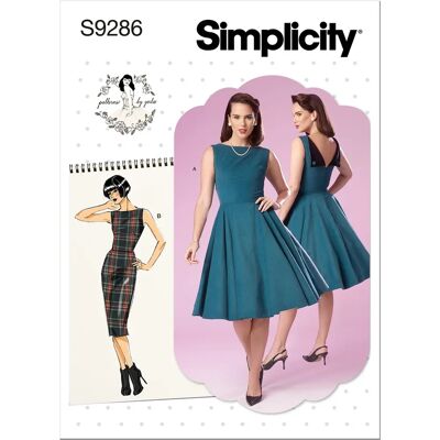 Simplicity S9286 Misses' Sleeveless Dress Pattern - Dress Sewing Pattern Simplicity S9286 Misses' Sleeveless Dress Pattern - Dress Sewing Pattern