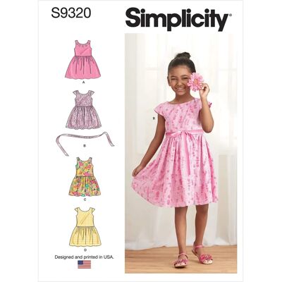 Patron de couture Simplicity SS9320 Jupe Froncée Enfant - Publicité Patron de couture Simplicity SS9320 Jupe Froncée Enfant - Publicité
