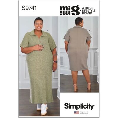 Patron de robe Simplicity 9741 - W3 - Mode femme Patron de robe Simplicity 9741 - W3 - Mode femme