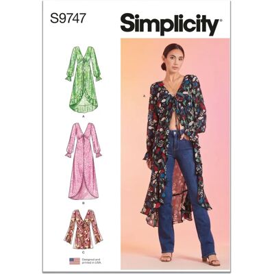 Simplicity Patron de Robes 9747 Y5 - Publicité Simplicity Patron de Robes 9747 Y5 - Publicité