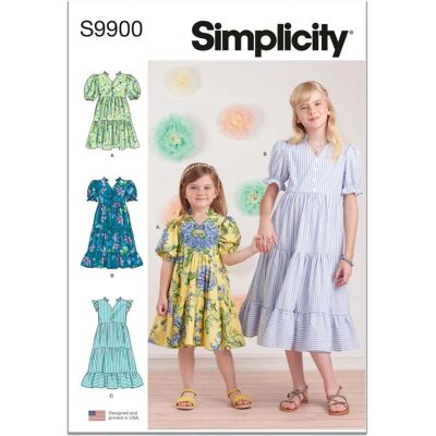 Simplicity S9900 - Deux longueurs - Trois manches - Patron - Publicité Simplicity S9900 - Deux longueurs - Trois manches - Patron - Publicité