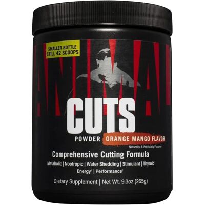 Universal Nutrition Animal Cuts Powder - Orange Mango Dietary Supplement - 265 g Universal Nutrition Animal Cuts Powder - Orange Mango Dietary Supplement - 265 g
