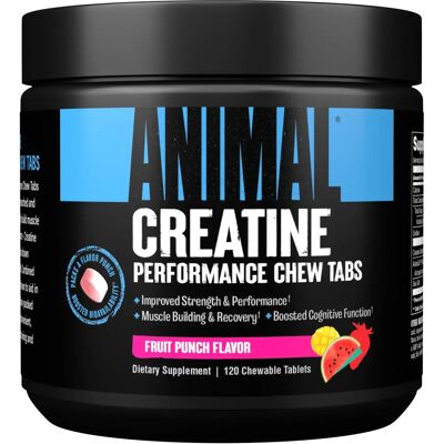 Universal Nutrition Animal Creatine Chews 120 Tablets - Fruit Punch Universal Nutrition Animal Creatine Chews 120 Tablets - Fruit Punch