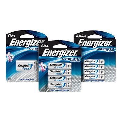 Piles lithium ultimes AA Energizer - Pack de 4 - Publicité Piles lithium ultimes AA Energizer - Pack de 4 - Publicité
