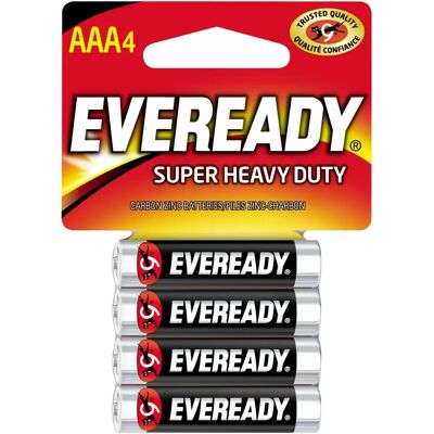 Eveready - 1212SW-4 - AAA - 4-Pack - Battery Eveready - 1212SW-4 - AAA - 4-Pack - Battery