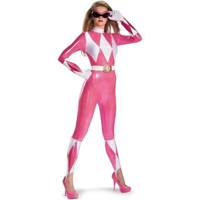 Disguise Pink Ranger Bodysuit - Power Rangers Kostym Disguise Pink Ranger Bodysuit - Power Rangers Kostym
