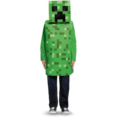 Minecraft Creeper Kostuum voor kinderen - Groen, Groot - Videogame Fancy Dress Minecraft Creeper Kostuum voor kinderen - Groen, Groot - Videogame Fancy Dress