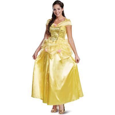 Disguise Belle Deluxe Gult Kostym - Disney Prinsessa Disguise Belle Deluxe Gult Kostym - Disney Prinsessa