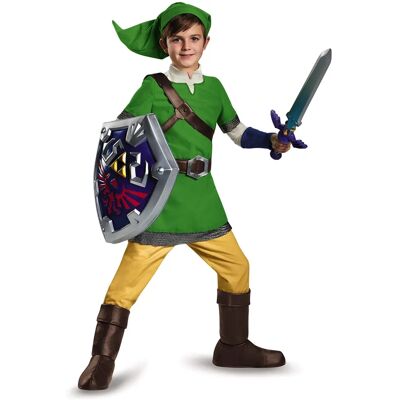 Nintendo Link Deluxe Grünes Kindkostüm - Videospiel-Kostüm Nintendo Link Deluxe Grünes Kindkostüm - Videospiel-Kostüm