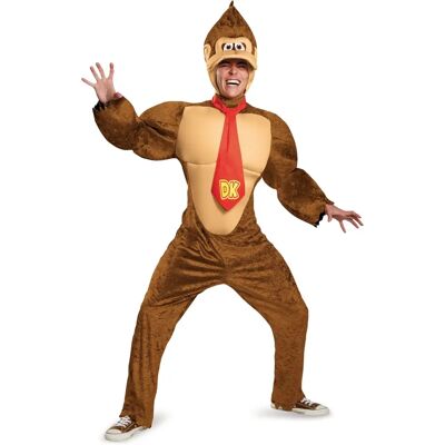 Disfraz Donkey Kong de Lacey Wigs - Plus XXL - Tema Selva Disfraz Donkey Kong de Lacey Wigs - Plus XXL - Tema Selva