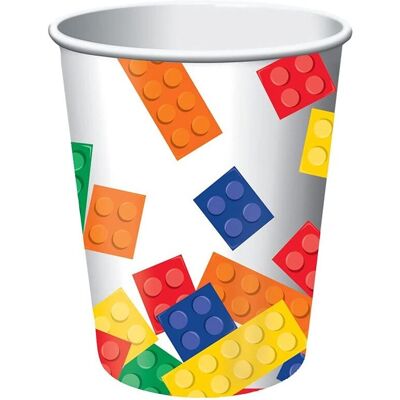 8 Gobelets en Papier LEGO - Publicité 8 Gobelets en Papier LEGO - Publicité