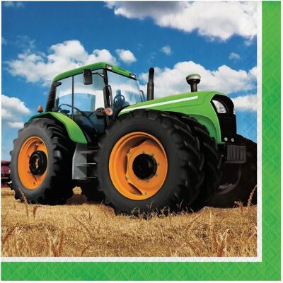 Haza Witbaard Tractor Servietten - Servietten - 16 Stück Haza Witbaard Tractor Servietten - Servietten - 16 Stück