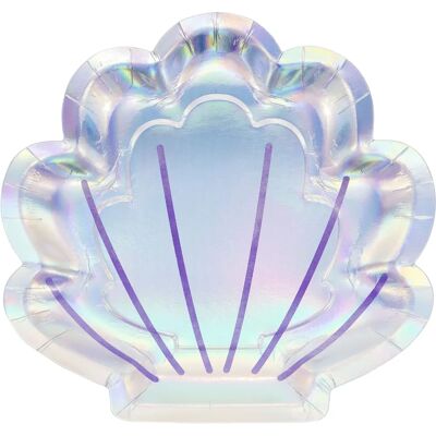 Jadeo Iridescent Shell Party Plates - Party Plates Jadeo Iridescent Shell Party Plates - Party Plates