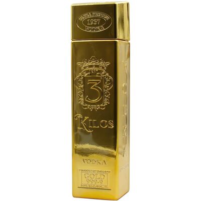 3 Kilos - Gold 999.9 - Premium Wodka 1l 3 Kilos - Gold 999.9 - Premium Wodka 1l