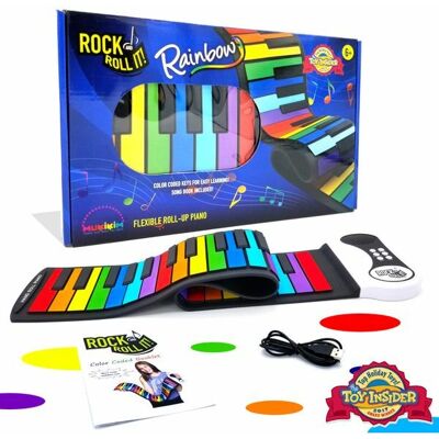Piano portable arc-en-ciel de Mukikim - Piano numérique - Publicité Piano portable arc-en-ciel de Mukikim - Piano numérique - Publicité