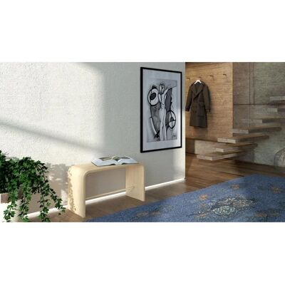 Sgabello e tavolino Tojo-sit in bianco di faggio - Arredo seduta Sgabello e tavolino Tojo-sit in bianco di faggio - Arredo seduta