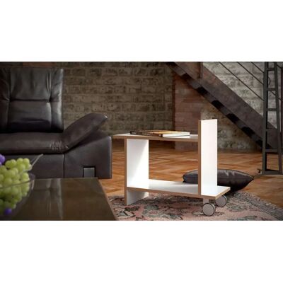 Carrello da ufficio TOJO - Bianco, 80cm x 58cm x 32cm - MDF, Design Moderno Carrello da ufficio TOJO - Bianco, 80cm x 58cm x 32cm - MDF, Design Moderno