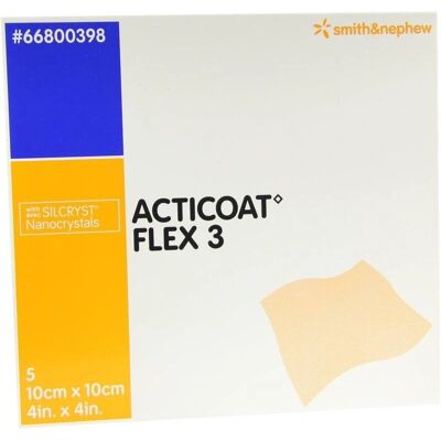 Smith & Nephew GmbH - Acticoat Flex 3 10x10 cm - 5 St - Verband Smith & Nephew GmbH - Acticoat Flex 3 10x10 cm - 5 St - Verband