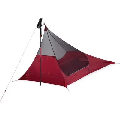 MSR Thru-Hiker Mesh House 1 - Einpersonenzelt - Beige-Sand Rot - Sommerzelt MSR Thru-Hiker Mesh House 1 - Einpersonenzelt - Beige-Sand Rot - Sommerzelt