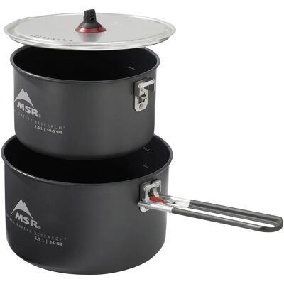 MSR 13232 Set di pentole da campeggio in ceramica 2,5L Grigio - Camping cookware MSR 13232 Set di pentole da campeggio in ceramica 2,5L Grigio - Camping cookware