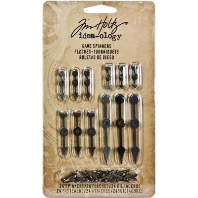 Tourne-Jeux Tim Holtz - 24 pièces Nickel antique, Laiton, Cuivre - Publicité Tourne-Jeux Tim Holtz - 24 pièces Nickel antique, Laiton, Cuivre - Publicité