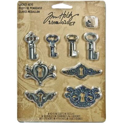 Klucze do medalionów Tim Holtz TH92822 z miedzi - Biżuteria i ozdoby Klucze do medalionów Tim Holtz TH92822 z miedzi - Biżuteria i ozdoby
