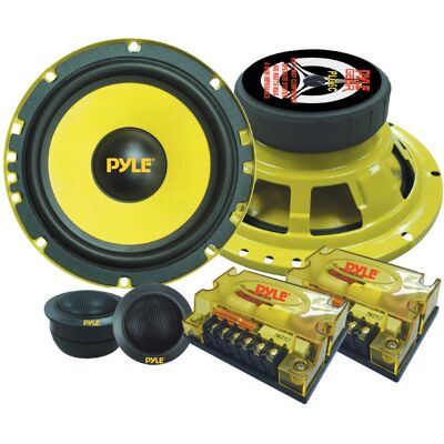 Pyle PLG6C Haut-parleur auto - 6,5 pouces 2 voies 400W Jaune Pyle PLG6C Haut-parleur auto - 6,5 pouces 2 voies 400W Jaune