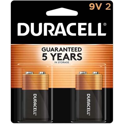 Duracell MN1604B2Z - Piles alcalines 9V, lot de 2 - Publicité Duracell MN1604B2Z - Piles alcalines 9V, lot de 2 - Publicité