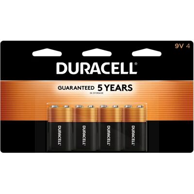 Duracell - MN16B4DW - 9-Volt - 4-Pack - Batteries Duracell - MN16B4DW - 9-Volt - 4-Pack - Batteries