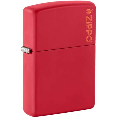 Zippo - Modèle - Rouge Mat - Briquet - Publicité Zippo - Modèle - Rouge Mat - Briquet - Publicité