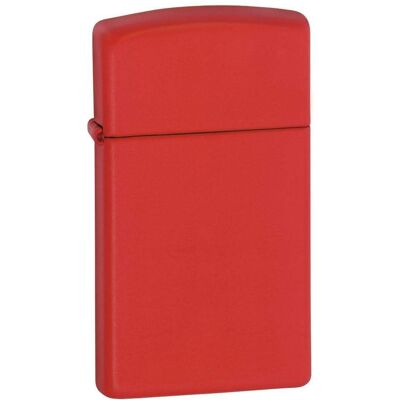 Zippo Slim Opaco Rosso - Accendino Zippo Slim Opaco Rosso - Accendino