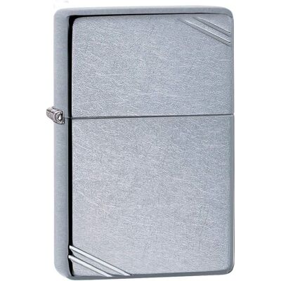 Zippo Vintage Street Chrome tändare - Bärbar vindskyddad metalleldfast Zippo Vintage Street Chrome tändare - Bärbar vindskyddad metalleldfast