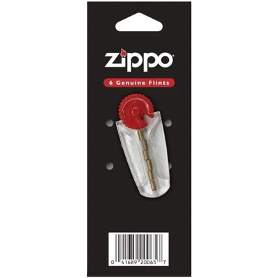 Zippo tennstener erstatning, 6-pack, rød - lighter deler Zippo tennstener erstatning, 6-pack, rød - lighter deler